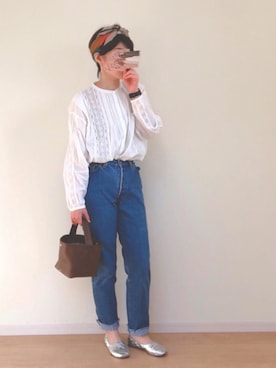「antiqua（アンティカ）のアイテム（財布/小物）」を使った、sato**さん（レディース・165cm）の春コーディネート