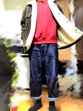 「大学生」｜「アイテム（ピーコート）」を使った、yohey!さん（メンズ・168cm）の秋コーディネート