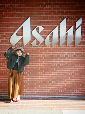 「青文字系」｜「アイテム（ジャケット/アウター）」を使った、cony_y♡さん（レディース・157cm）の冬コーディネート