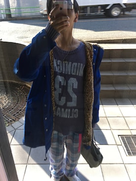 「VANDALIZE（ヴァンダライズ）のアイテム（アクセサリー）」を使った、健太郎さん（メンズ・179cm）の冬コーディネート