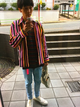 「VANDALIZE（ヴァンダライズ）のアイテム（ジャケット/アウター）」を使った、健太郎さん（メンズ・179cm）の冬コーディネート