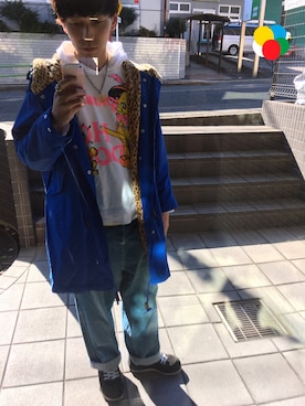 「VANDALIZE（ヴァンダライズ）のアイテム（アクセサリー）」を使った、健太郎さん（メンズ・179cm）の冬コーディネート