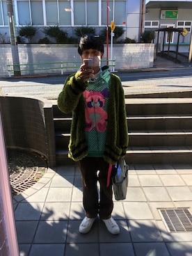 「VANDALIZE（ヴァンダライズ）のアイテム（ジャケット/アウター）」を使った、健太郎さん（メンズ・179cm）の冬コーディネート