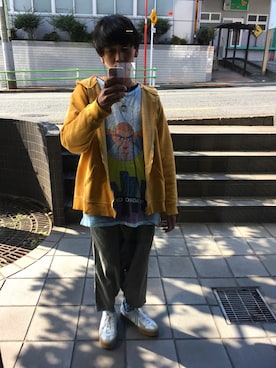 「VANDALIZE（ヴァンダライズ）のアイテム（アクセサリー）」を使った、健太郎さん（メンズ・179cm）の冬コーディネート