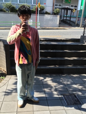 「VANDALIZE（ヴァンダライズ）のアイテム（アクセサリー）」を使った、健太郎さん（メンズ・179cm）の春コーディネート