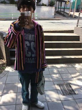 「VANDALIZE（ヴァンダライズ）のアイテム（ジャケット/アウター）」を使った、健太郎さん（メンズ・179cm）の春コーディネート