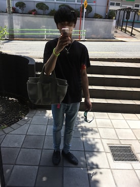 「VANDALIZE（ヴァンダライズ）のアイテム」を使った、健太郎さん（メンズ・179cm）の夏コーディネート