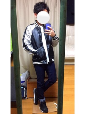 「アイテム（スマホケース/カバー）」を使った、たくAさん（メンズ・168cm）の冬コーディネート