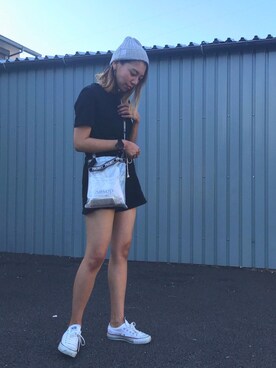 「иваси/イヴァシー（イヴァシー）のアイテム」を使った、やましたりなさん（レディース・162cm）の夏コーディネート