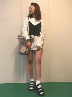 やましたりなさん（レディース・162cm）の秋コーディネート