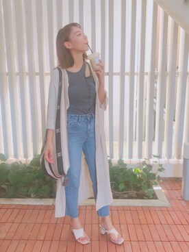 「アイテム（シャツワンピース）」を使った、やましたりなさん（レディース・162cm・20代）の秋コーディネート