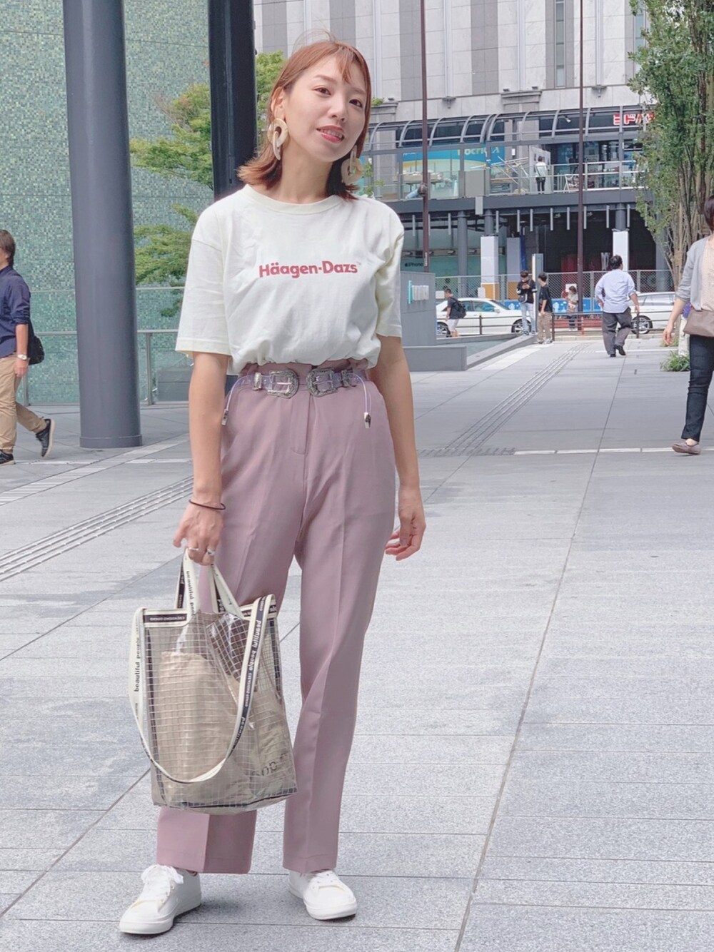 レア ADAM ET ROPE ハーゲンダッツコラボ 半袖Tシャツ ADAM ET ROPE'（アダムエロペ）の「Haagen-Dazs meets ADAM ET