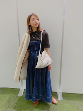 やましたりなさん(レディース・162cm)の冬コーディネート