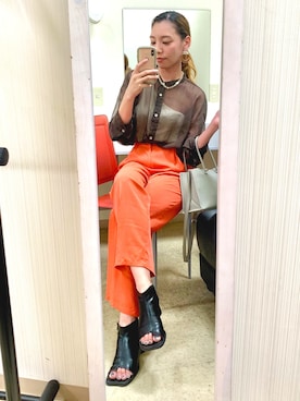 やましたりなさん（レディース・162cm）の夏コーディネート