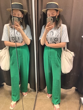 やましたりなさん（レディース・162cm）の夏コーディネート