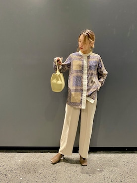 「Made   （メイド）のアイテム」を使った、やましたりなさん（レディース・162cm）の秋コーディネート