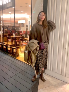 「Made   （メイド）のアイテム」を使った、やましたりなさん（レディース・162cm）の冬コーディネート