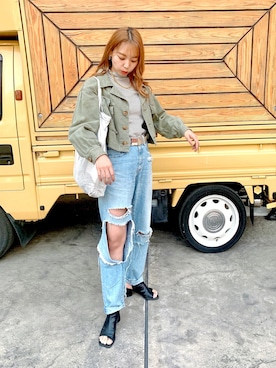 やましたりなさん（レディース・162cm）の春コーディネート