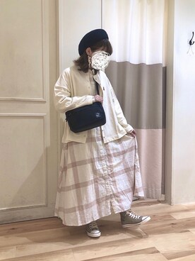 「MOOMIN（ムーミン）のアイテム（トップス）」を使った、ﾀﾆｶﾞﾜさん（レディース・148cm）の春コーディネート