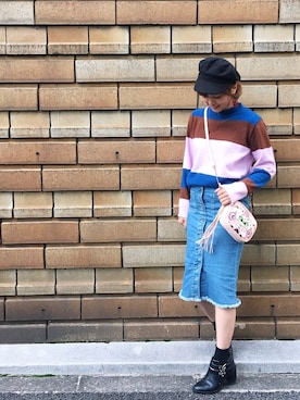「アイテム（ブーティ）」を使った、おしゃれ豆知識💡のSERINAさん（レディース・164cm・30代）の冬コーディネート