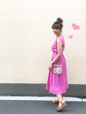「アイテム（ピアス（両耳用））」を使った、おしゃれ豆知識💡のSERINAさん（レディース・164cm・30代）の夏コーディネート