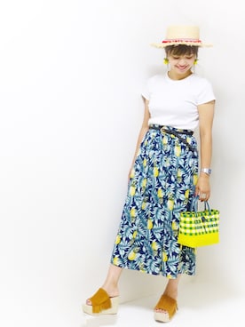 「アイテム（ピアス（両耳用））」を使った、おしゃれ豆知識💡のSERINAさん（レディース・164cm・30代）の夏コーディネート