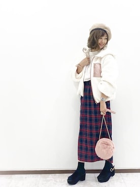 「アイテム（ブルゾン）」を使った、おしゃれ豆知識💡のSERINAさん（レディース・164cm・30代）の秋コーディネート