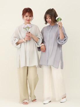 「シャーベットカラー」｜おしゃれ豆知識💡のSERINAさん（レディース・163cm）の春コーディネート