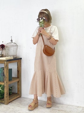 「tocco（トッコ）のアイテム」を使った、おしゃれ豆知識💡のSERINAさん（レディース・163cm）の夏コーディネート