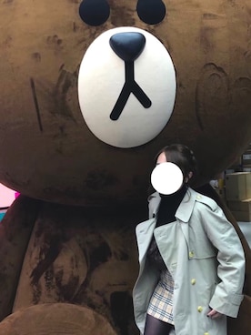 「ショッピング」｜「アイテム（トレンチコート）」を使った、こむさん（レディース・150cm）の春コーディネート