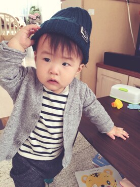 kotaさん（キッズ・70cm）の冬コーディネート