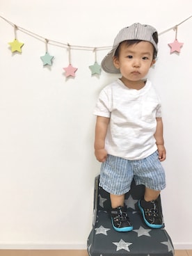 kotaさん（キッズ・70cm）の夏コーディネート