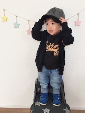 kotaさん（キッズ・70cm）の秋コーディネート