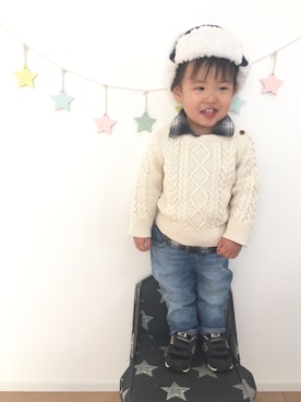 kotaさん（キッズ・70cm）の冬コーディネート
