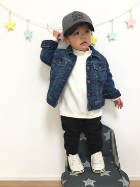 「ワッフル」｜kotaさん（キッズ・80cm）の春コーディネート