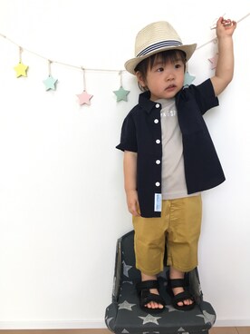 kotaさん（キッズ・74cm）の夏コーディネート