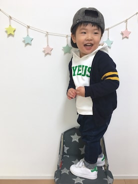 kotaさん（キッズ・74cm）の秋コーディネート