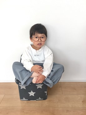 「SPICE OF LIFE（スパイス オブ ライフ）のアイテム」を使った、kotaさん（キッズ・90cm）の春コーディネート