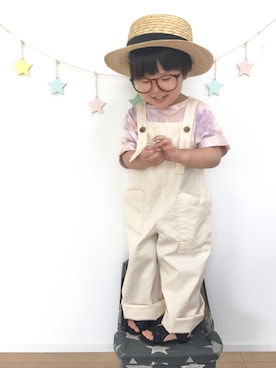 「SPICE OF LIFE（スパイス オブ ライフ）のアイテム」を使った、kotaさん（キッズ・90cm）の春コーディネート