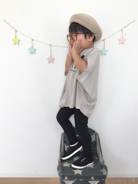 「SPICE OF LIFE（スパイス オブ ライフ）のアイテム」を使った、kotaさん（キッズ・90cm）の秋コーディネート