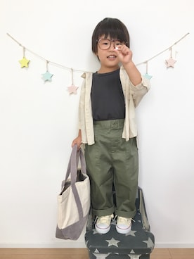 「SPICE OF LIFE（スパイス オブ ライフ）のアイテム」を使った、kotaさん（キッズ・90cm）の秋コーディネート