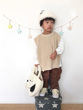 kotaさん（キッズ・90cm）の秋コーディネート