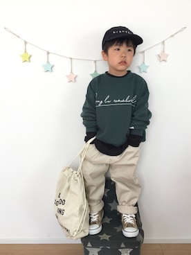 「devirock（デビロック）のアイテム（福袋/福箱）」を使った、kotaさん（キッズ・90cm）の冬コーディネート
