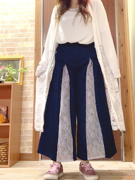 「axes femme（アクシーズファム）のアイテム（スニーカー）」を使った、KOYOMIN☆さん（レディース・158cm）の春コーディネート