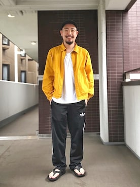「adidas originals」｜「アイテム（ジャケット/アウター）」を使った、yuhei0222さん（メンズ・165cm）の夏コーディネート
