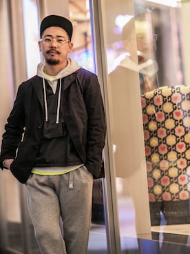 「アイテム（ベスト）」を使った、yuhei0222さん（メンズ・165cm）の夏コーディネート