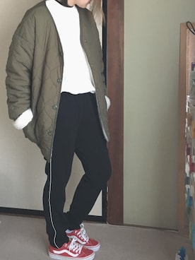 「WEGO（ウィゴー）のアイテム（ノーカラージャケット）」を使った、Kaoさん（レディース・159cm）の春コーディネート