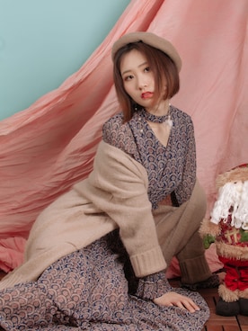 「MONO（モノ）のアイテム（ジャケット/アウター）」を使った、菲さん（レディース・171cm）の冬コーディネート