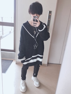 「MARCELO BURLON（マルセロ・バーロン）のアイテム（その他）」を使った、捨てられたシナモンさん（メンズ・168cm）の冬コーディネート