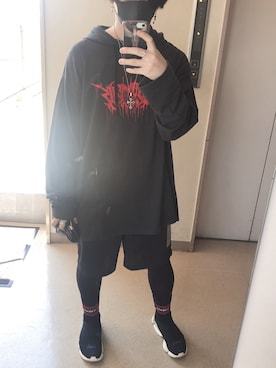 「MARCELO BURLON（マルセロ・バーロン）のアイテム（その他）」を使った、捨てられたシナモンさん（メンズ・168cm）の春コーディネート